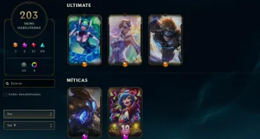 Conta Plat 1 Todos Os Champs 203 Skins