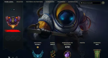 Conta Plat 1 Todos Os Champs 203 Skins