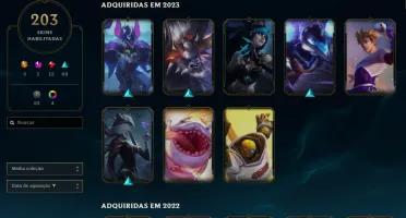 Conta Plat 1 Todos Os Champs 203 Skins