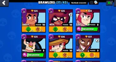CONTA BRAWL STARS C/ 3 PASSES