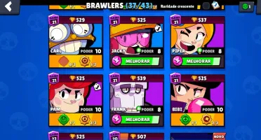 CONTA BRAWL STARS C/ 3 PASSES