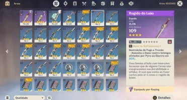 AR16/ 5* GANYU, SHENHE E KEQING