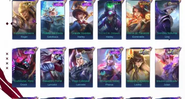 Conta Mlbb|Lv 71|Collector Natália|129 Heróis|230 Skins|
