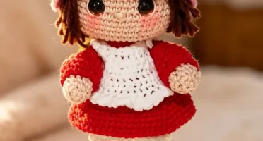 Boneca Moranguinho em crochê anigurumi