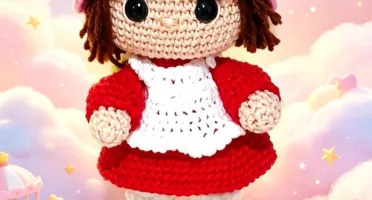 Boneca Moranguinho em crochê anigurumi