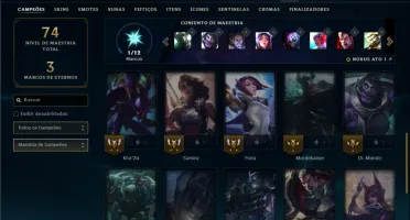 Ferro 3 com 30 Champs e 12 Skins