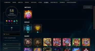 Ferro 3 com 30 Champs e 12 Skins