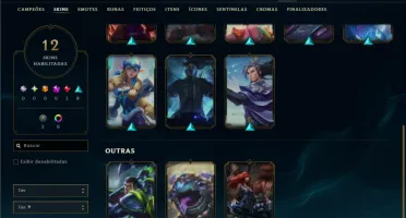 Ferro 3 com 30 Champs e 12 Skins