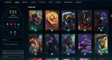 CONTA COM PREÇO IMPERDÍVEL, 275 SKINS DIAMANTE 4 2020