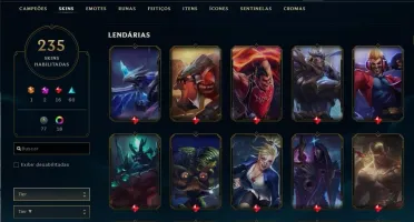 CONTA COM PREÇO IMPERDÍVEL, 275 SKINS DIAMANTE 4 2020