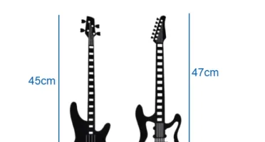 Kit 2 Quadros Guitarras em MDF Preto para Parede