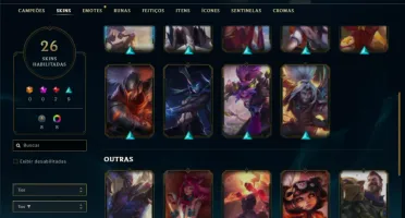 Esmeralda 2 com 60 Champs e 26 Skins + 5 Vitoriosas