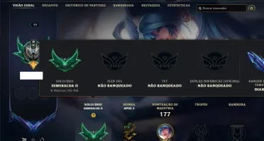 Esmeralda 2 com 60 Champs e 26 Skins + 5 Vitoriosas
