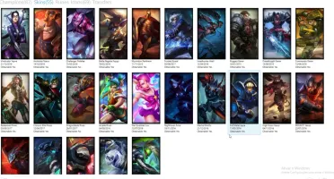 ELOSTAR: 87 CAMPEÕES - 55 SKINS - GOLD 4