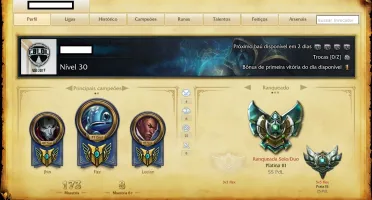 Conta Plat III ( Annie hextech + 30 skins)
