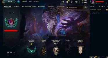 Conta de lol com muita skin, RP e campeoes