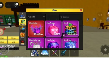 Conta de roblox com foco no blox fruits 50% DE DESCONTO!