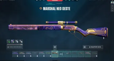 Conta valorant com várias SKINS, faca e chaveiro imortal.