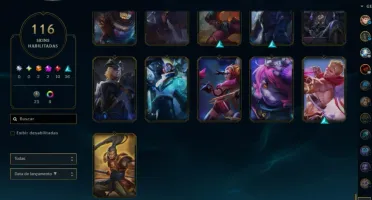 Conta de LOL antiga com rammus rei,kayle juiza e skins ultim
