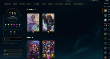 Conta de LOL antiga com rammus rei,kayle juiza e skins ultim