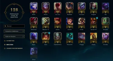 CONTA LEAGUE OF LEGENDS