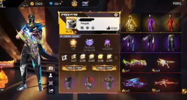 Conta Free Fire Gemada Com Segundo, Terceiro, Setimo Passe