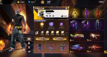 Conta Free Fire Gemada Com Segundo, Terceiro, Setimo Passe