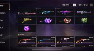 Conta FreeFire com bastante coisa