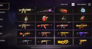 Conta FreeFire com bastante coisa