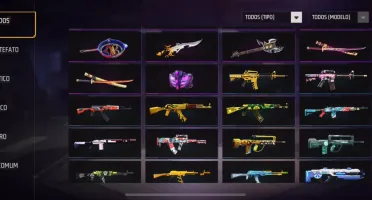 Conta FreeFire com bastante coisa