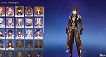 Conta Genshin Impact com Childe + Zhongli + Atlas Celestial