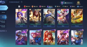 Conta Mlbb 243 Skins 95 Heróis - Todos Os Passes 2024