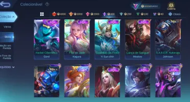 Conta Mlbb 243 Skins 95 Heróis - Todos Os Passes 2024