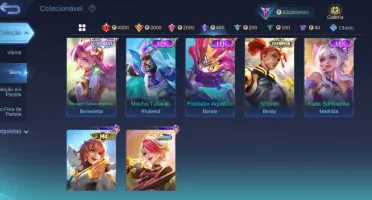 Conta Mlbb 243 Skins 95 Heróis - Todos Os Passes 2024
