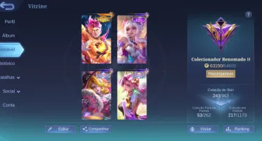 Conta Mlbb 243 Skins 95 Heróis - Todos Os Passes 2024