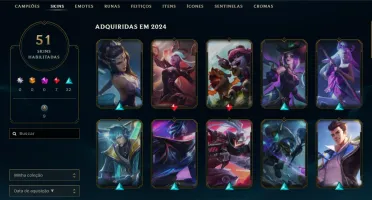 Wild Rift (Desde S1) e lol de PC (Desde a S5)