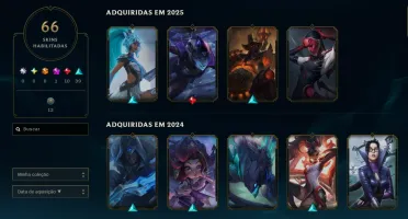 Wild Rift (Desde S1) e lol de PC (Desde a S5)