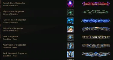 Conta Path of Exile 1 e 2, Muitas MTX