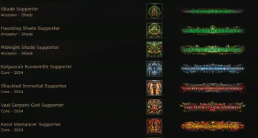 Conta Path of Exile 1 e 2, Muitas MTX