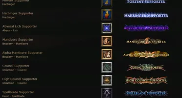 Conta Path of Exile 1 e 2, Muitas MTX