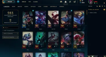 Conta League of Legends - Ícones 2014, Skins e 128 Champs