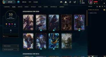 Conta League of Legends - Ícones 2014, Skins e 128 Champs