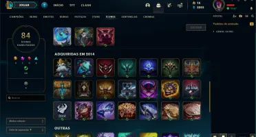 Conta League of Legends - Ícones 2014, Skins e 128 Champs
