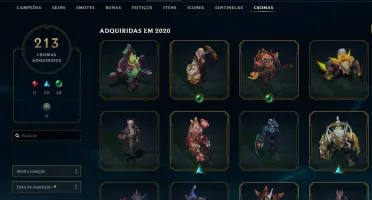 Conta lol todas skins da loja, level 464