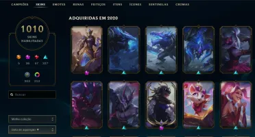 Conta lol todas skins da loja, level 464