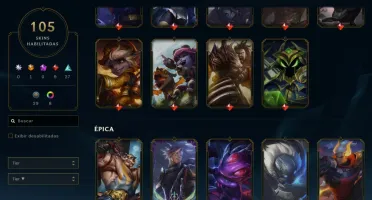 Conta League of Legends Full Acesso - 129 Champs e 105 Skins