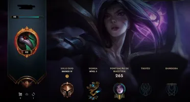 CONTA LOL / 301 SKINS / LVL 92
