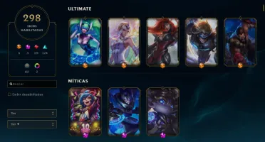 CONTA LOL / 301 SKINS / LVL 92