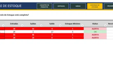 Planilha Controle De Estoque E Gestão