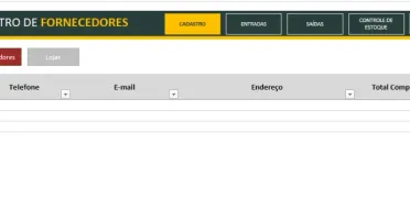 Planilha Controle De Estoque E Gestão